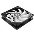 Set 3 ventilatoare ID-Cooling TF-12025 Pro 120mm negru iluminare aRGB