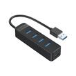 HUB USB Orico TWU3-4A 4 port-uri USB 3.0 negru