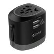 Adaptor universal priza Orico UTT-2U01 negru