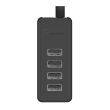Hub Orico W5P-U2 4 Port USB 2.0 cu cablu de date de 100 cm 