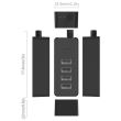 Hub Orico W5P-U2 4 Port USB 2.0 cu cablu de date de 30 cm