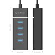 HUB USB Orico W6PH4-U3 USB 3.0 negru