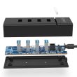 HUB USB Orico W6PH4-U3 USB 3.0 negru