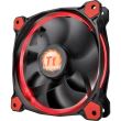 Ventilator Thermaltake Riing 12 High Static Pressure 120mm iluminare rosie set 3 ventilatoare