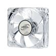 Ventilator Deepcool Xfan 80L/R transparent 80mm cu iluminare rosie