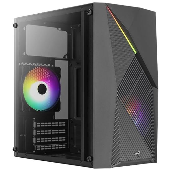 Carcasa Aerocool Raider Mini RGB neagra
