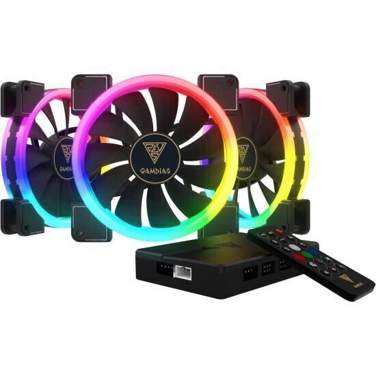 Gamdias Aeolus M1 140mm 3 Fan Pack RGB