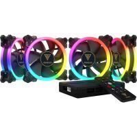 Ventilator Gamdias Aeolus M1 120mm set 4 ventilatoare cu iluminare RGB