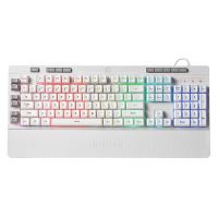 Tastatura gaming Redragon Shiva alba iluminare RGB