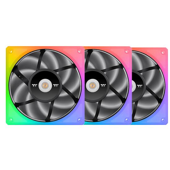 Set 3 ventilatoare Thermaltake Toughfan 12 120mm iluminare aRGB