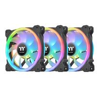 Set 3 ventilatoare Thermaltake Swafan 12 120mm iluminare aRGB