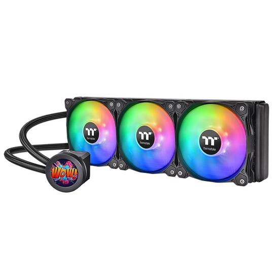 Cooler procesor cu lichid Thermaltake Floe Ultra 360 negru iluminare aRGB si display
