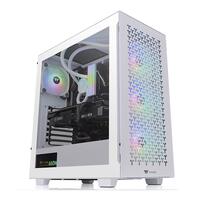 Carcasa Thermaltake V350 Tempered Glass aRGB Air Snow alba