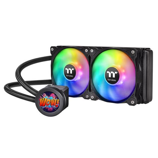 Cooler procesor cu lichid Thermaltake Floe Ultra 240 negru iluminare aRGB si display