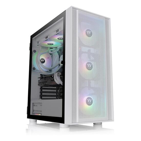 Carcasa Thermaltake H570 Tempered Glass aRGB Snow alba