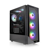 Carcasa Thermaltake View 200 Tempered Glass aRGB neagra