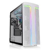Carcasa Thermaltake H590 Tempered Glass Snow aRGB alba
