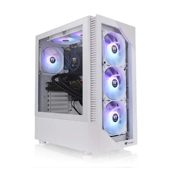 Carcasa Thermaltake View 200 Tempered Glass aRGB Snow alba