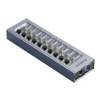 HUB USB Orico AT2U3-10AB USB 3.0 10 port-uri gri
