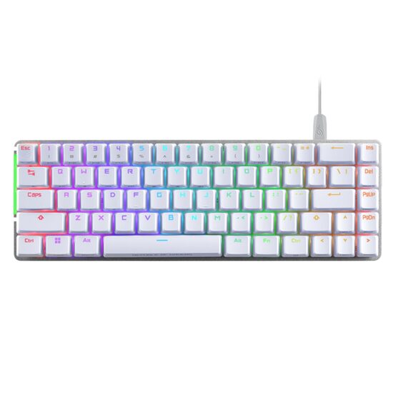 Tastatura gaming mecanica ASUS ROG Falchion Ace alba iluminare RGB