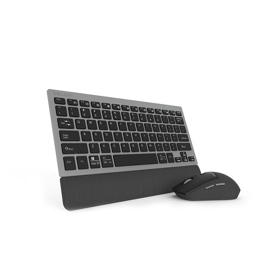 Kit tastatura si mouse wireless Delux K33000+M520GX negru