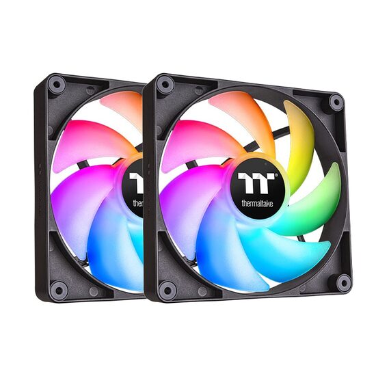 Set 2 ventilatoare Thermaltake CT120 120mm aRGB negre