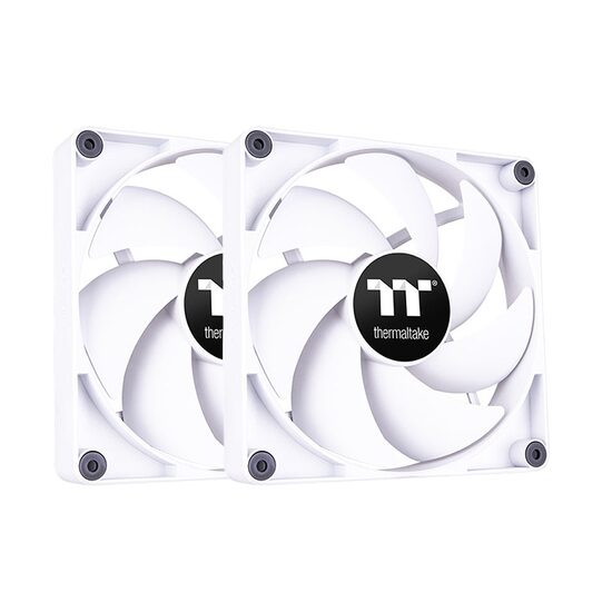 Set 2 ventilatoare Thermaltake CT120 120mm albe
