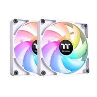 Set 2 ventilatoare Thermaltake CT120 120mm aRGB albe