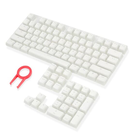 Taste de schimb pentru tastatura mecanica Redragon Scarab Pudding albe