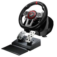 Volan gaming FlashFire Suzuka 900A negru cu rosu