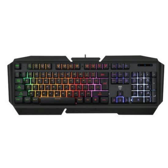 Tastatura gaming T-Dagger Landing-Ship rainbow neagra
