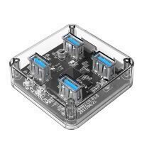 Hub Orico MH4U-U3-10 4 Port-uri USB 3.0 Transparent 