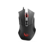Mouse Delux M556 negru cu rosu