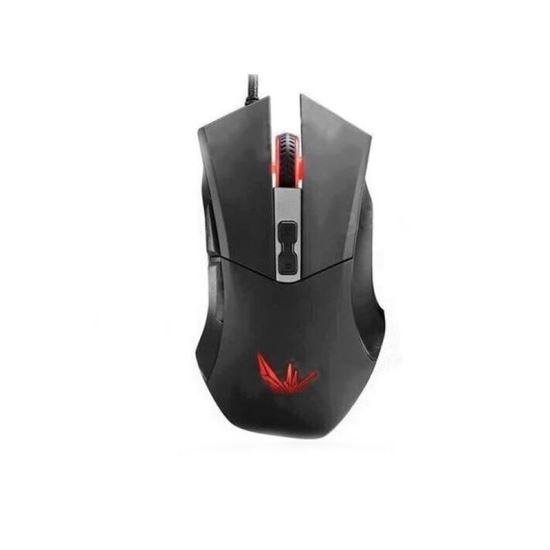 Mouse Delux M556 negru cu rosu