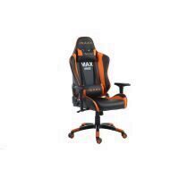 Scaun gaming Inaza Imperator negru cu portocaliu MAX Series