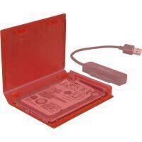 Cutie protectie hard disk Inter-Tech KP001A 2.5 inch rosie