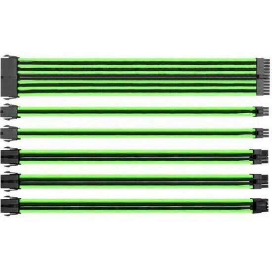 Cabluri extensie Thermaltake TtMod Mesh-uite negru cu verde