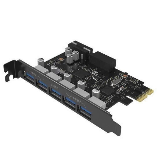 Adaptor PCI-express Orico PVU3-5O2I 5 Port-uri USB 3.0 PCI-Express Card