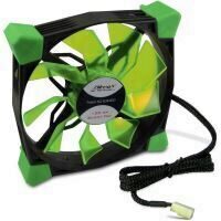 Ventilator Inter-Tech CobaNitrox Xtended N-120-GR 120mm LED verde