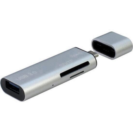 Card reader Inter-Tech Argus V15-3.0 USB 3.0 Type-C Card reader/Hub Combo
