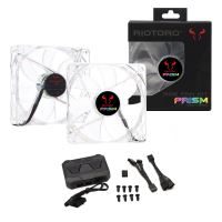 Set 2 ventilatoare Riotoro Prism 120mm iluminare RGB