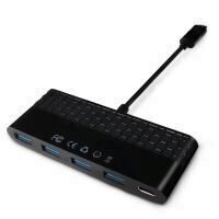 Adaptor SSK SHU-C100 USB 3.0 Type-C catre USB Type-C/4 Ports Hub