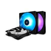 Set 3 ventilatoare Deepcool RF120 120mm iluminare RGB