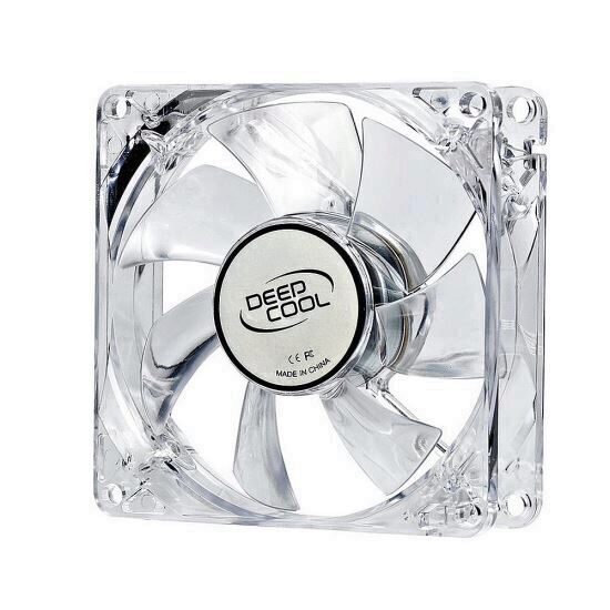 Ventilator Deepcool Xfan 80L/B Clear 80mm iluminare albastra