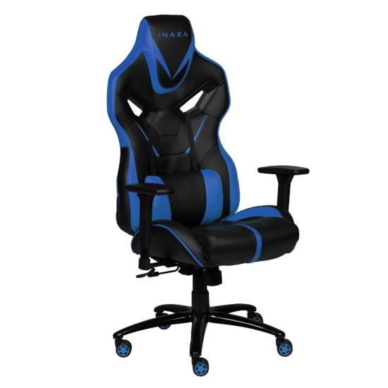 Scaun gaming Inaza Predator negru cu albastru
