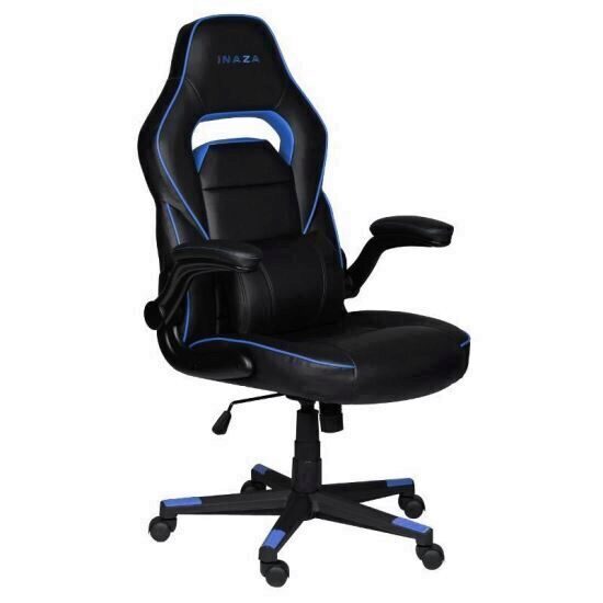 Scaun gaming Inaza Interceptor negru cu albastru