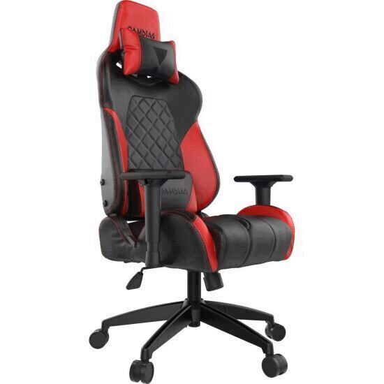 Scaun gaming Gamdias Achilles E1 L negru cu rosu