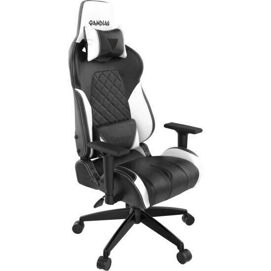 Scaun gaming Gamdias Achilles E1 L negru cu alb