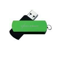 Memorie USB Exceleram USB 3.1 Gen1, 16GB P2 verde cu negru