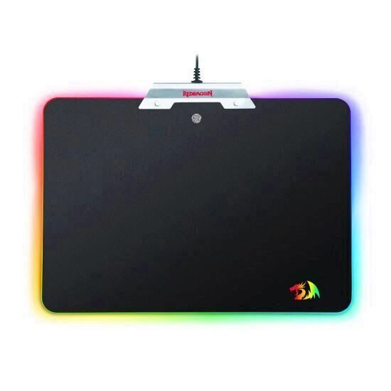 Mousepad gaming Redragon Orion negru iluminare RGB			